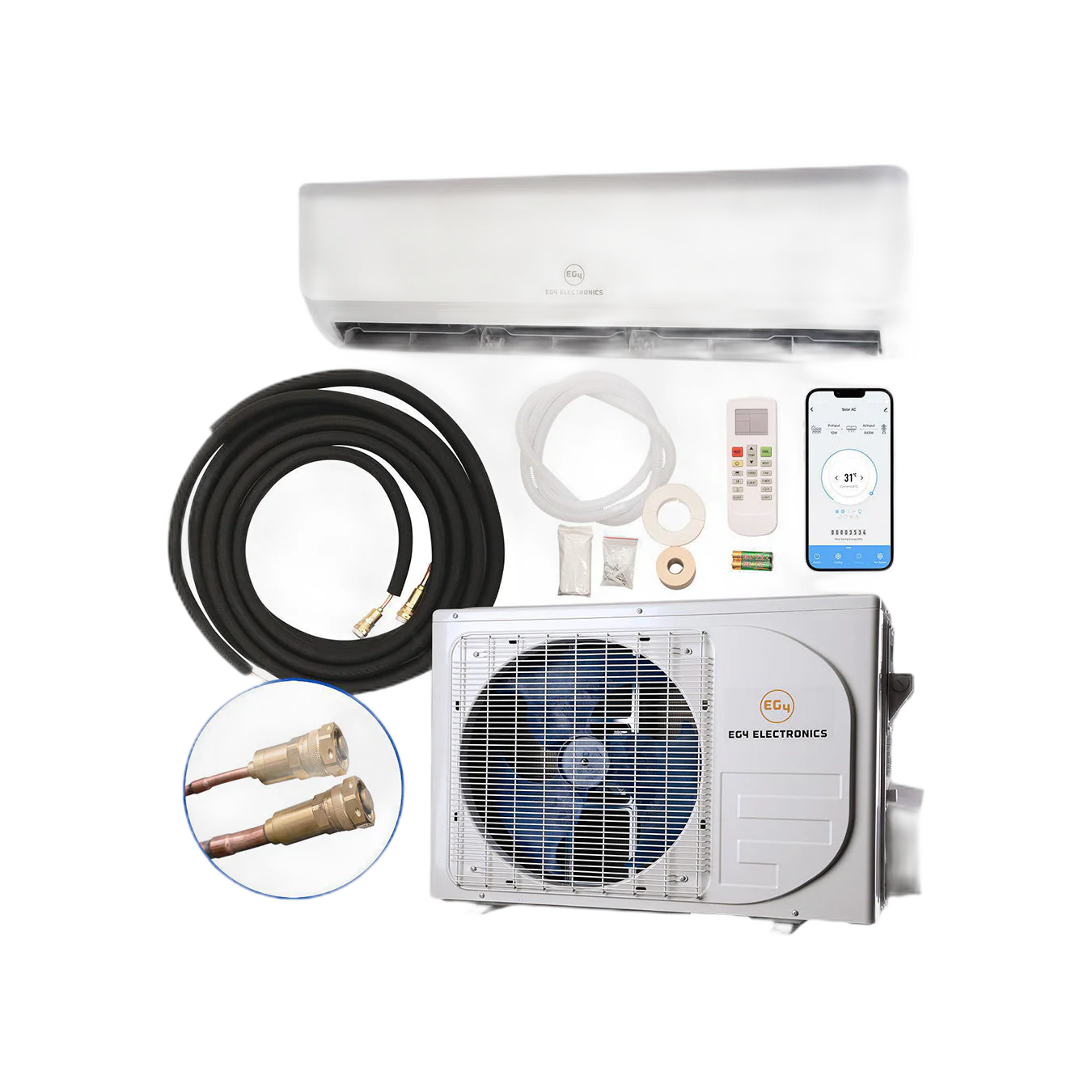 EG4 Hybrid AC/DC Mini Split 12000 BTU | Energy Star, AHRI