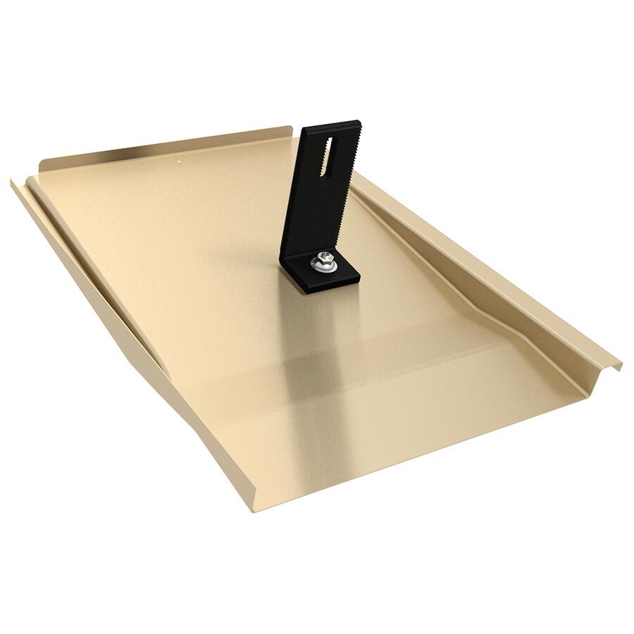 IronRidge KO Tile Replacement Flashing Flat, Black