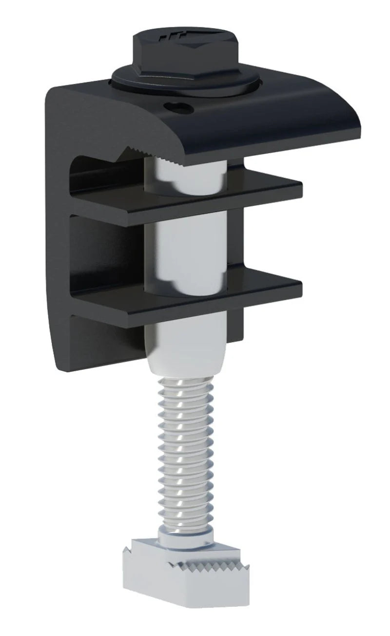 IronRidge End Fastening Object (End Clamp, 30-40MM), Black